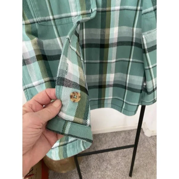 Stio Women’s Size large plaid Heavy flannel unlined jacket - Picture 5 of 11